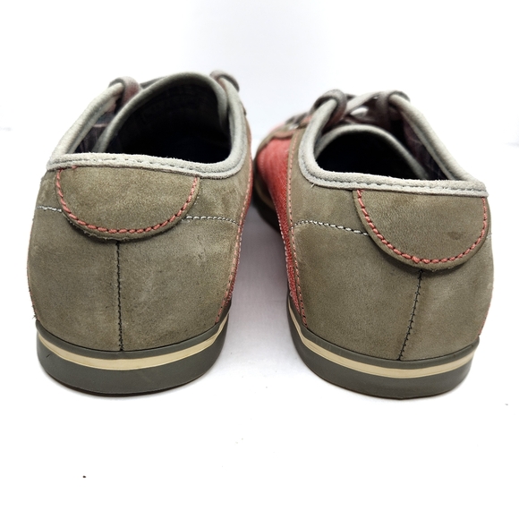 Keen Arcata Low Lace up Canvas Suede Pink Red Sneaker 5 - Picture 4 of 8